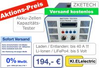 EBC-A40L ZKETech LiFePo4 Zellen Batterie Kapazität Ladegerät 40A Testgerät Schleswig-Holstein - Schönkirchen Vorschau