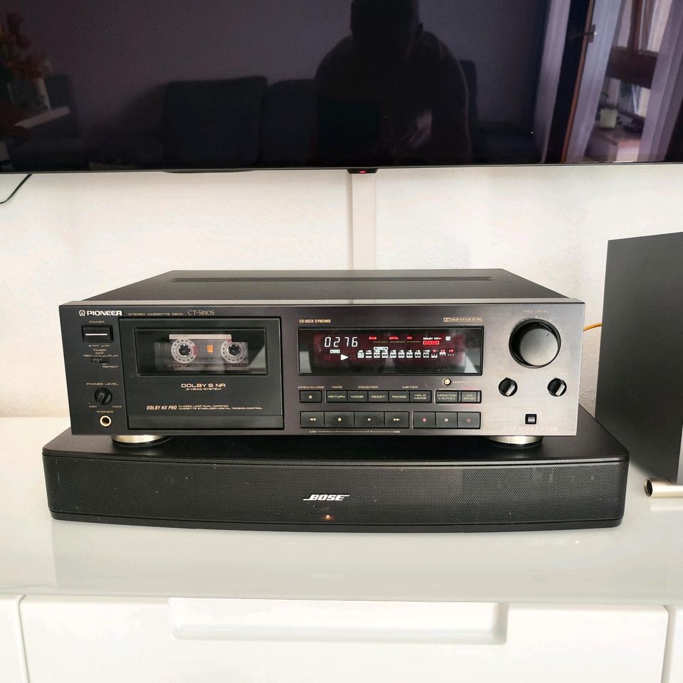 Pioneer CT S810S stereo Cassette Deck in top Zustand. in Renningen