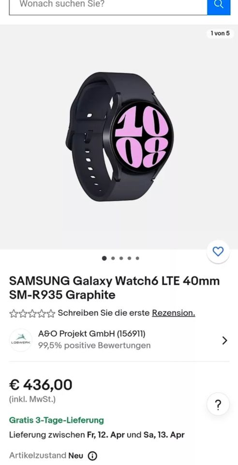 Samsung Galaxy Watch 6 40mm in Friedrichshafen