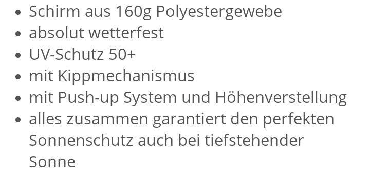 Doppler 250 sunshine Sonnenschirm gelb Neu in Röbel