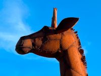 Giraffe aus Recycling Metall, Metallkunst, Kunst, Metallskulptur Nordrhein-Westfalen - Witten Vorschau