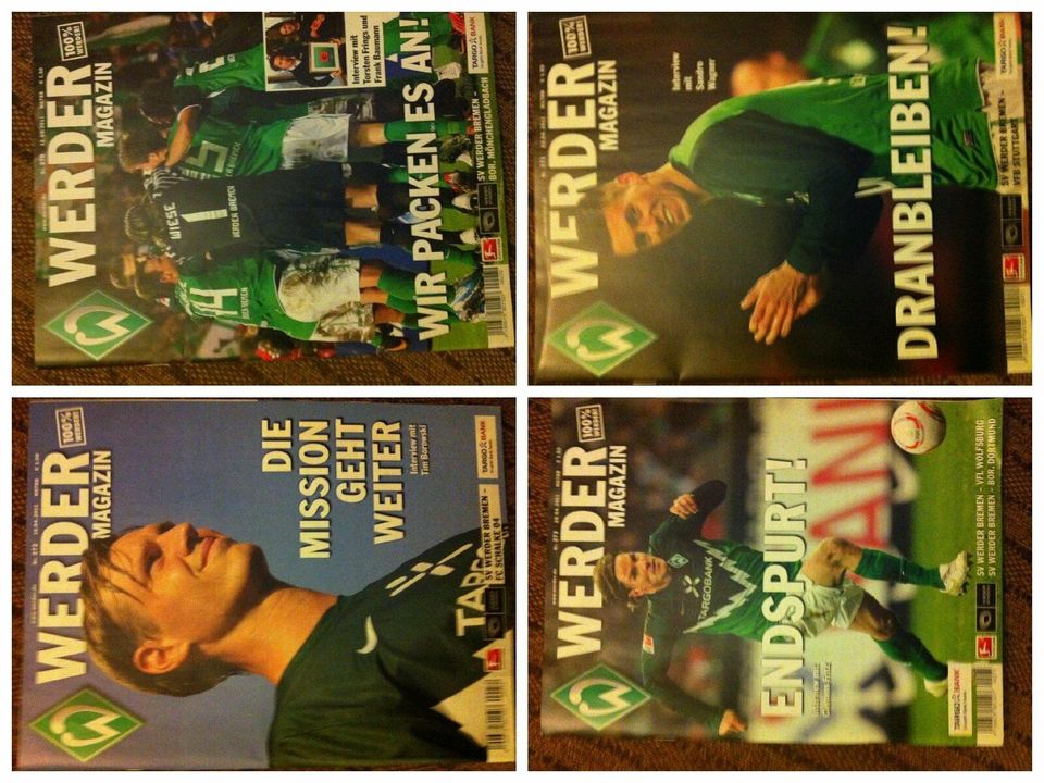 Werder Bremen offizielle Magazine 2003-2013 Teil 2 *Preis/Stück* in Tiefenbach