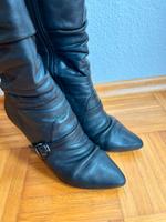 Bronx Lederstiefel Stiefel schwarz 39 Bayern - Ichenhausen Vorschau