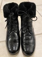 Vitaform Stiefeletten aus Stretch-Lackleder schwarz Gr. 42 Leipzig - Baalsdorf Vorschau