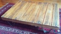 Original Tisch Industrie Design Loft Holz Eisen massiv Leipzig - Schleußig Vorschau