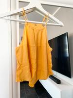 Sommertop Top Shirt Oberteil Gelb Orange XS S 34 36 Hessen - Burghaun Vorschau