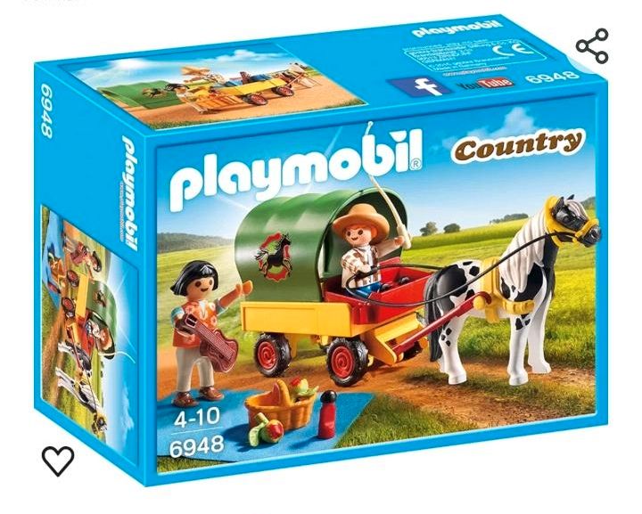 Playmobil Country Set 6948 Pony Kutsche Ausflug Picknick in Fleckeby