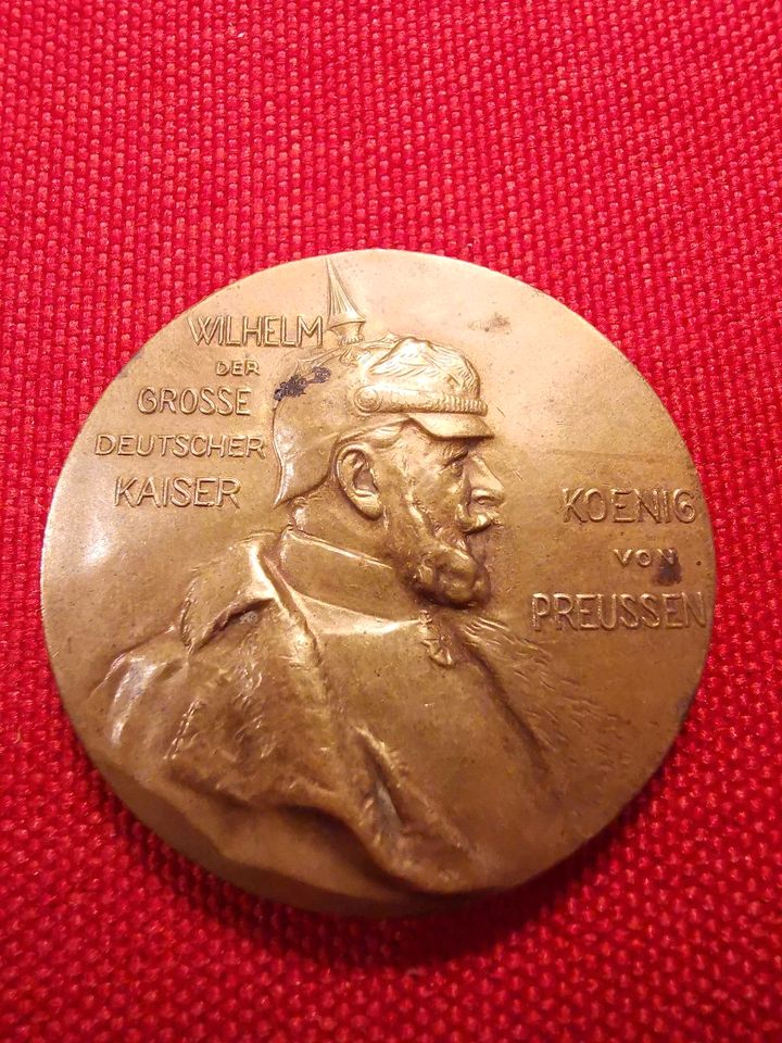 Medaille Kaiser Wilhelm 100. Geburtstag 1897 in Bockenem