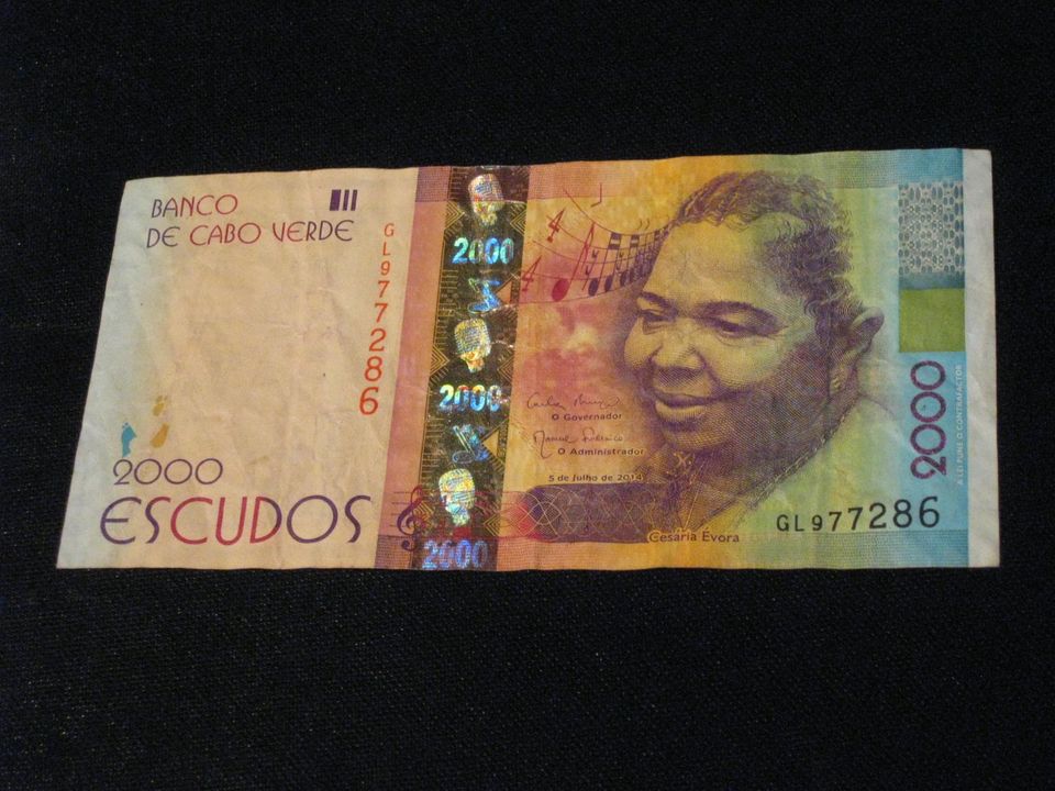 Banknote / Geldschein / Rarität, KAP VERDE, 2000 Escudos, 2014 in Obernzell