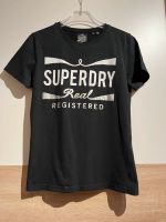 Superdry T-Shirt schwarz Silber kurzärmlig Print 38/M Nordrhein-Westfalen - Westerkappeln Vorschau