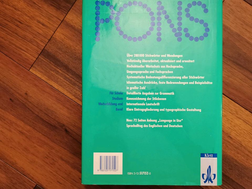 PONS Großwörterbuch Deutsch - Englisch | Englisch - Deutsch in Hamburg