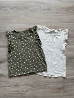 134/140 ❤️ H&M 2 Shirts mit Volant Top Shirt Khaki Creme Dresden - Trachau Vorschau