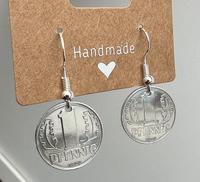1 Paar DDR Pfennig Münzen Ohrhänger Ohrringe Ohrschmuck 1968 Brandenburg - Bernau Vorschau