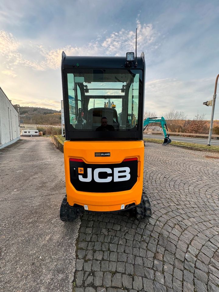 Mieten Minibagger JCB 19C-1 mit Mulcher Bagger Mieten Leihen Baumaschinen Vermietung in Meisenheim