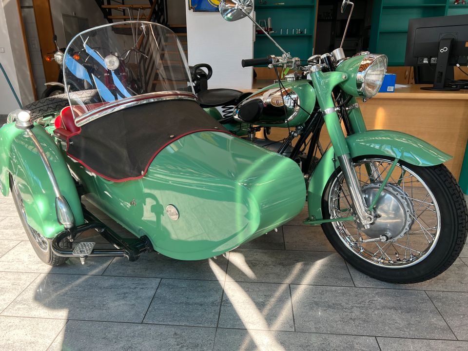 Zündapp KS601 Gespann Steib Seitenwagen Beiwagen KS 601 Oldtimer in Mörlenbach