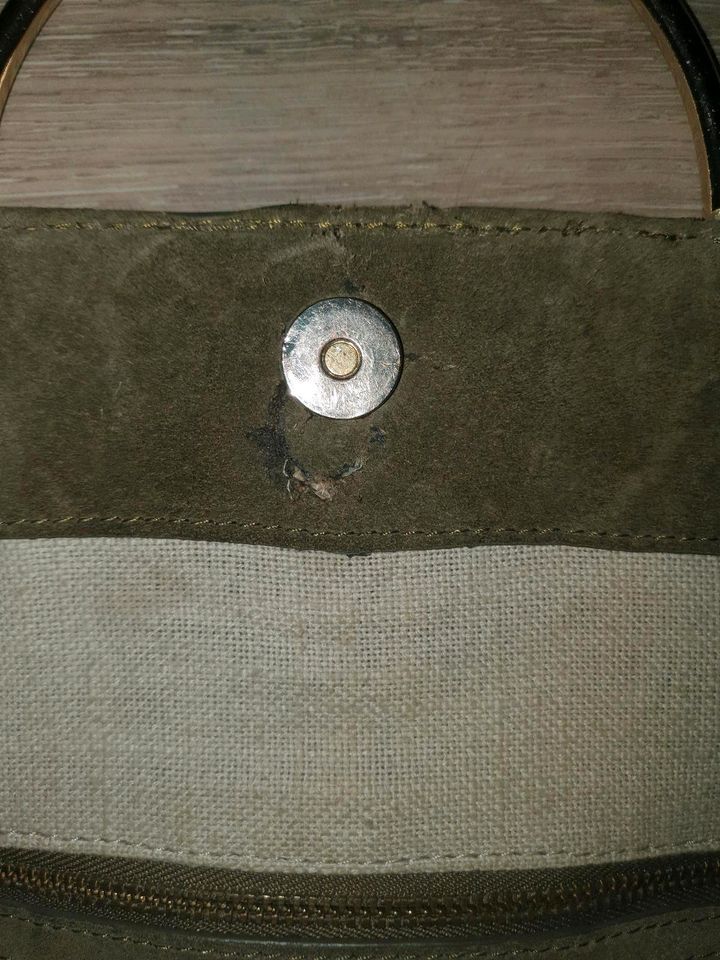 Tasche / Shopper Liebeskind Wildleder dunkelgrün Khaki in Oersberg