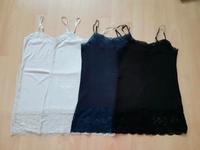 Tops mit Spitze Gr. XS S 34 36 creme beige dunkelblau schwarz Dresden - Pirnaische Vorstadt Vorschau
