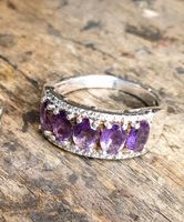 vintage Amethyst Ring mit Diamant Splitter ca.1930 silber Eimsbüttel - Hamburg Eimsbüttel (Stadtteil) Vorschau