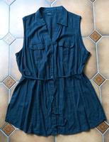 JANINA: tolle LONG-BLUSE aus Leinen, schwarz, Gr. 52 TOP! Nordrhein-Westfalen - Jülich Vorschau