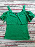 Grünes Shein Cold-Shoulder Shirt Hessen - Hüttenberg Vorschau