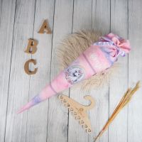 Handmade Schultüte Zuckertüte Einhorn Rosa Flieder 70cm Brandenburg - Biesenthal Vorschau