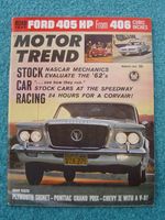 US Car Magazin" Motor Trend " März 1962 oig. US / Vintage Rheinland-Pfalz - Siesbach Vorschau