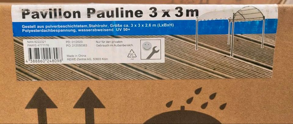 Pavillon  pauline 3 ×3 m Neu in Bochum