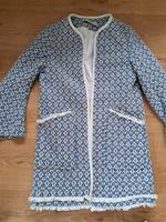 Jacke Blazer Bouclé ZARA blau weiss Gr XS Brandenburg - Teltow Vorschau