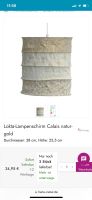 Lokta-Lampenschirm Calais natur-gold Nordrhein-Westfalen - Bedburg-Hau Vorschau