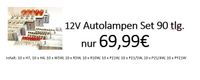 12 V Autolampenset 90 tlg. Nordrhein-Westfalen - Mönchengladbach Vorschau