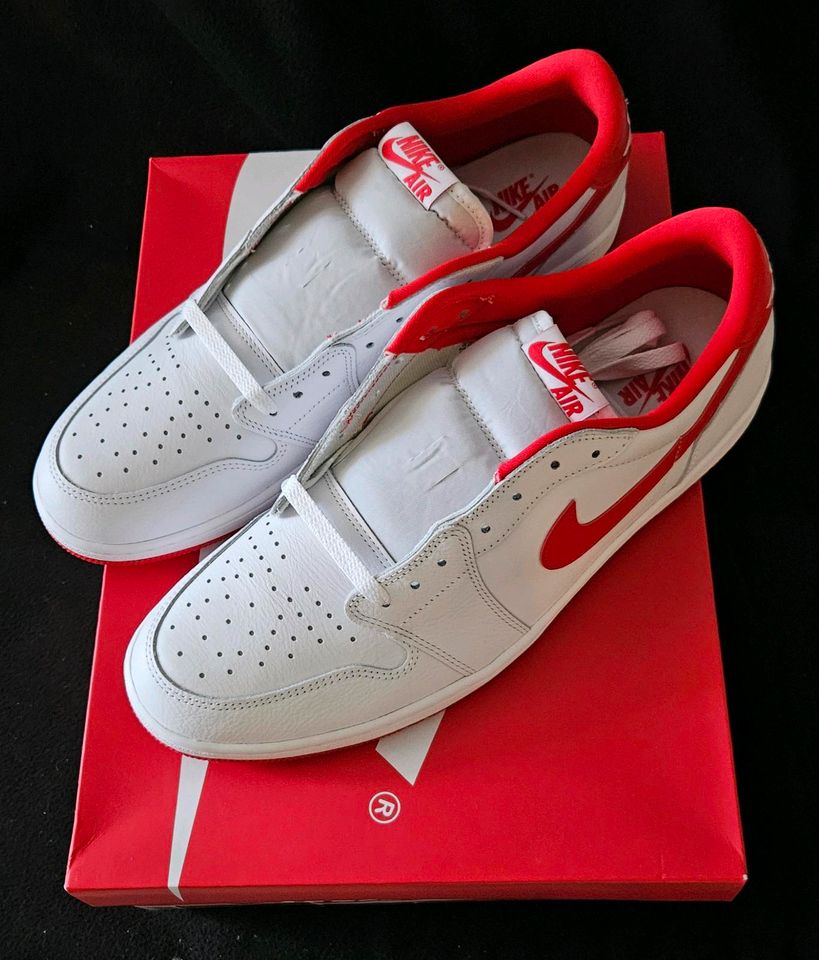 Nike Air Jordan 1 Retro Low OG rot EUR 49,5 US 15 in Mainz