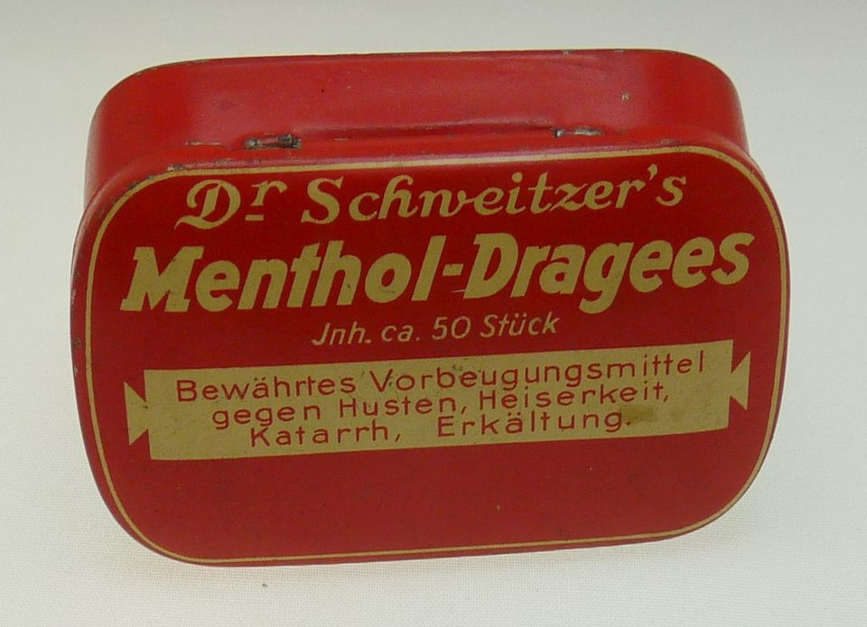 Blechdosen, Crüwell-Haus, Sanitor, Dr. Schweizter`s in Osnabrück