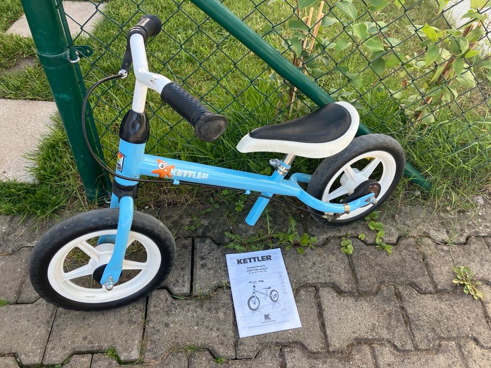 Kinder Kettler Balance Bike blau Laufrad  mit Montageanleitung in Mering
