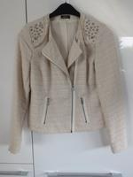 Boucle-Blazer "C&A Yessica" Größe 38 M creme-weiß Damen Baden-Württemberg - Biberach an der Riß Vorschau