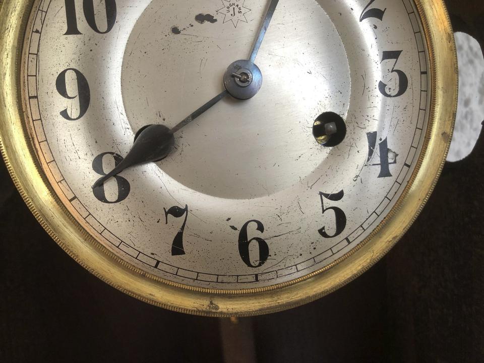 Alte Junghans Wanduhr, Regulator, Pendeluhr, Schlagwerk (Video) in St. Ingbert