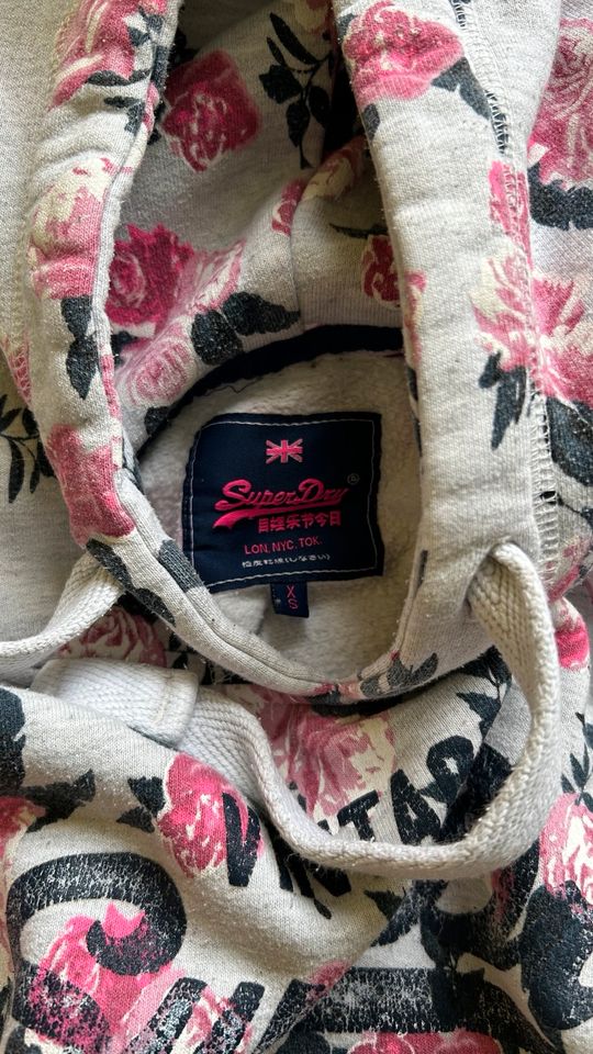 Superdry Vintage Hoodie, XS für Kinder und kleine Personen in Zeulenroda