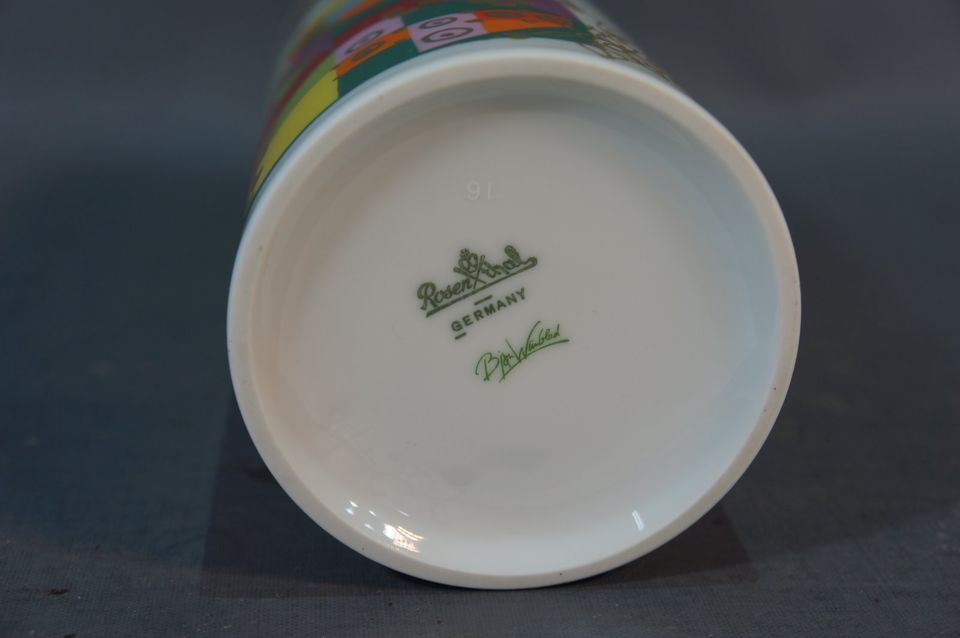 Vintage Rosenthal Porzellan - Vase Design Björn Wiinblad in Düsseldorf