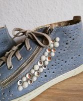 Rieker Damen Schuhe Gr 42 Boots blau mit Perlen +Blinkies Nordrhein-Westfalen - Mettingen Vorschau