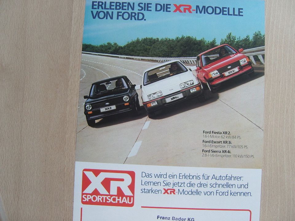 Ford XR Modelle XR2 XR3i XR4i Prospekt rar Oldtimer in Villingen-Schwenningen
