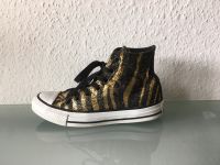 Turnschuhe Converse Chucks Gr 36 Gold schwarz Animalprint Nordrhein-Westfalen - Ratingen Vorschau