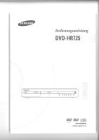 Handbuch-für-Samsung DVD-HR725 Bayern - Bad Wörishofen Vorschau