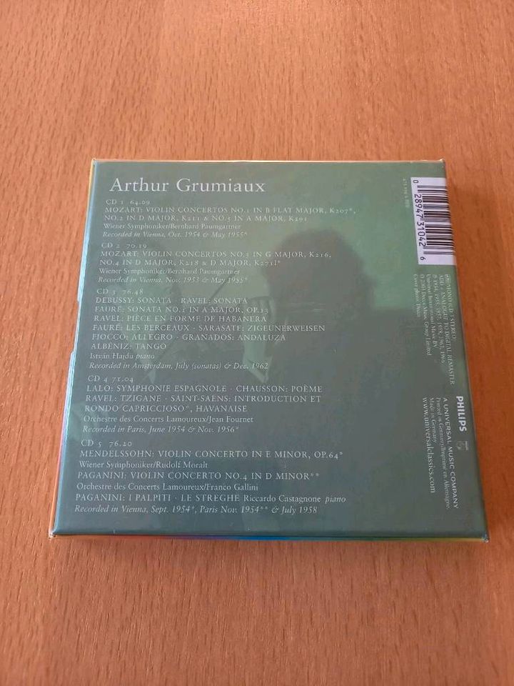 Arthur Grumiaux/Historie Philips Recordings 1953-1962,neu in Pirna