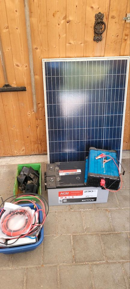 Solaranlage mit Batterie und Spannungswandler,Wohnwagen,Wohnmobil in Ingolstadt
