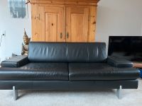 Rolf Benz Leder Couch 644 schwarz groß 197 cm vintage selten Baden-Württemberg - Nußloch Vorschau