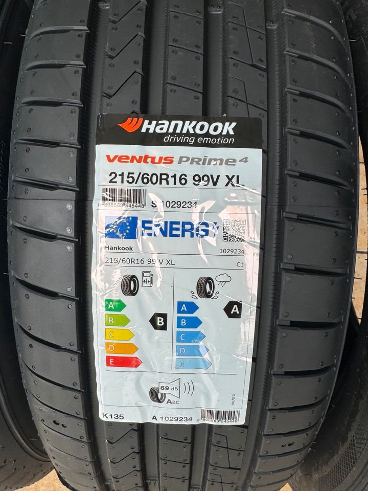 215/60R/16 99V XL Hankook Ventus Prime4 inkl.Montage NEU in Aschaffenburg