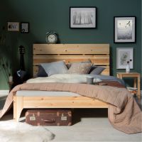 Bett Holzbett Futonbett Doppelbett Natur Holz 140x200 NEU 061-Ro Rostock - Hohe Düne Vorschau