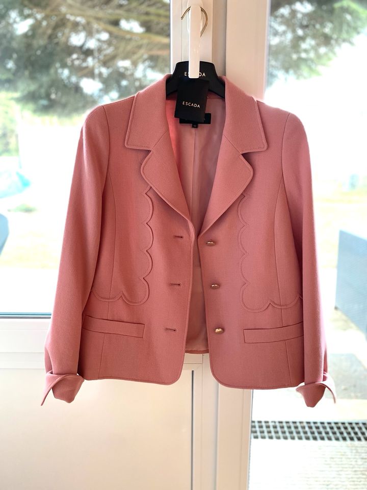 Escada Blazer Jacke Rosa 50er Jahre Sommer 40 in Stuttgart