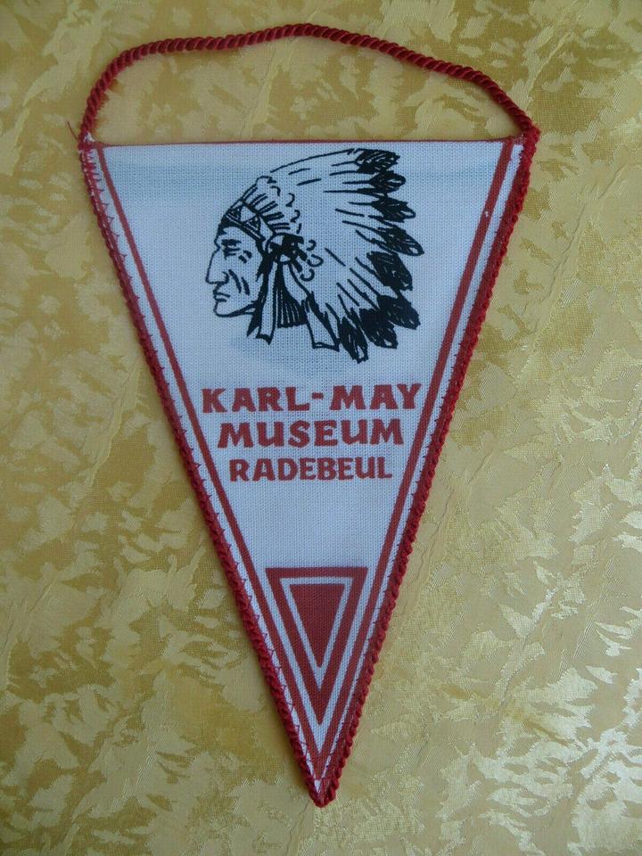 WIMPEL-KARL-MAY MUSEUM RADEBEUL-Beidseitig bedruckt!-NEU! in Welfesholz