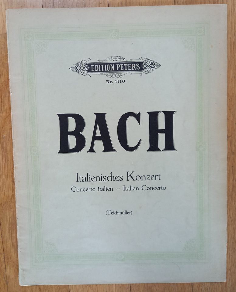 Bach Klaviernoten zwei Hefte in Berlin