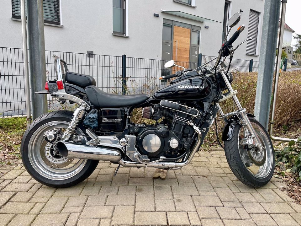 Kawasaki ZL 900 Eliminator mit offenen K&N und DEGET Felgen in Bielefeld